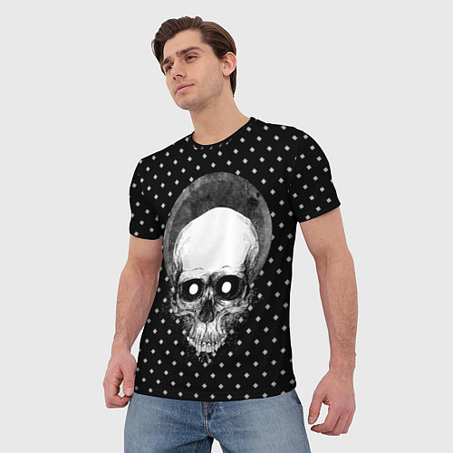 Мужская футболка Подробный череп / 3D-принт – фото 3