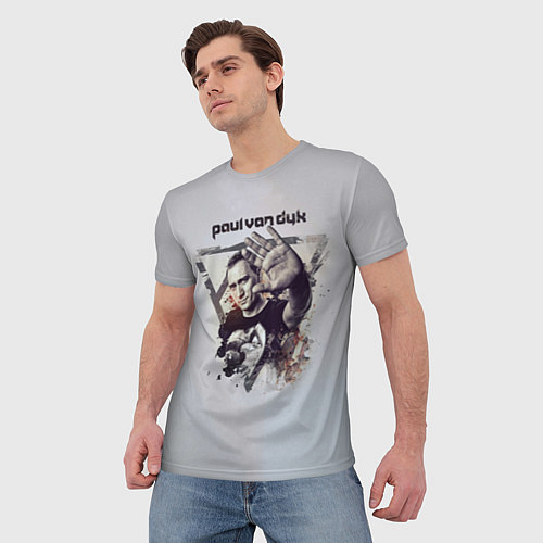 Мужская футболка Paul Van Dyk / 3D-принт – фото 3