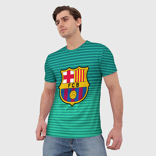 Мужская футболка Барселона / 3D-принт – фото 3