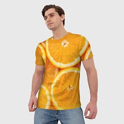 Футболка мужская Апельсинка, цвет: 3D-принт — фото 2