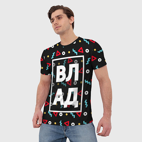 Мужская футболка Влад / 3D-принт – фото 3