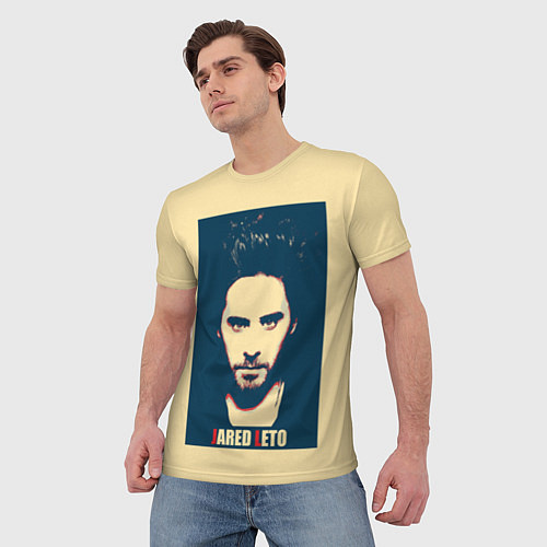 Мужская футболка Jared Leto / 3D-принт – фото 3