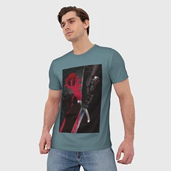 Футболка мужская Blooded Sword, цвет: 3D-принт — фото 2