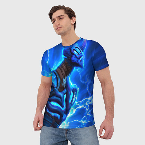 Мужская футболка Razor Ligthning / 3D-принт – фото 3