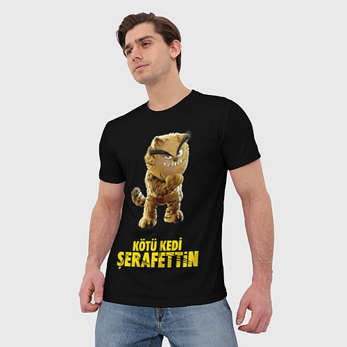 Мужская футболка Kotu Kedi Serafettin / 3D-принт – фото 3