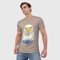 Футболка мужская Геометрический орел, цвет: 3D-принт — фото 2