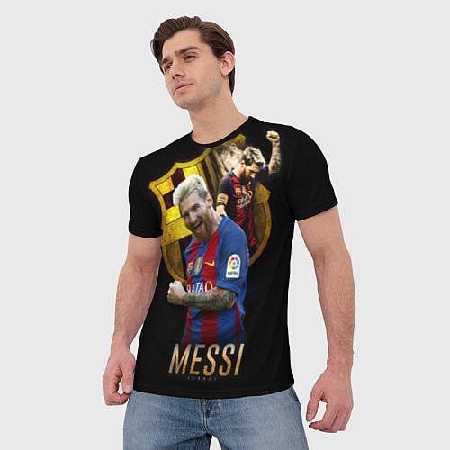 Мужская футболка Messi Star / 3D-принт – фото 3