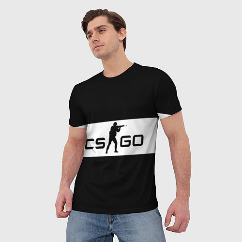 Мужская футболка CS:GO Monochrome / 3D-принт – фото 3