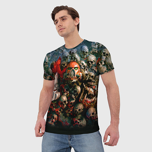 Мужская футболка Warhammer 40k: Skulls / 3D-принт – фото 3