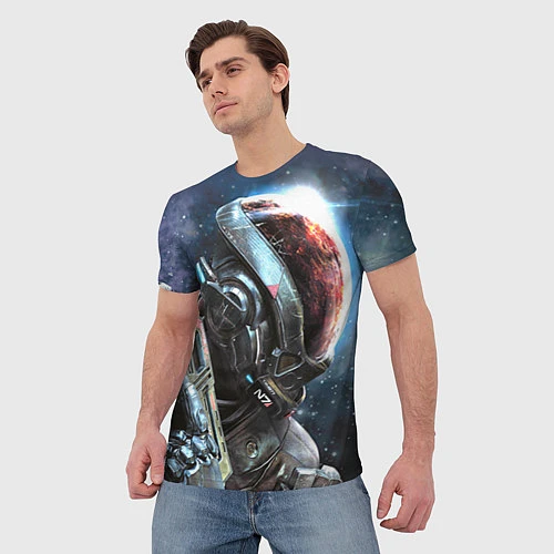 Мужская футболка Mass Effect: Andromeda / 3D-принт – фото 3
