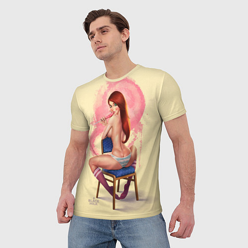 Мужская футболка Pin Up Girl / 3D-принт – фото 3