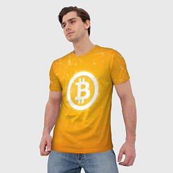 Футболка мужская Bitcoin Orange, цвет: 3D-принт — фото 2