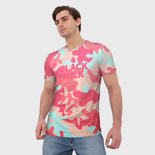 Мужская футболка Black Milk: pink / 3D-принт – фото 3