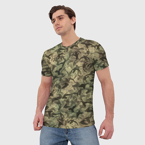 Мужская футболка Камуфляж с утками / 3D-принт – фото 3