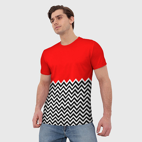 Мужская футболка Твин Пикс: узор / 3D-принт – фото 3