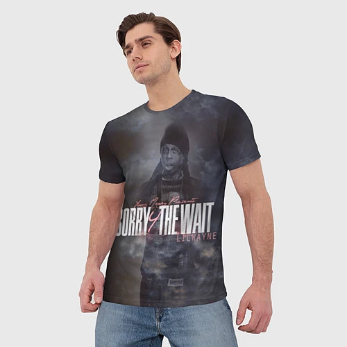 Мужская футболка Lil Wayne: Sorry the wait / 3D-принт – фото 3