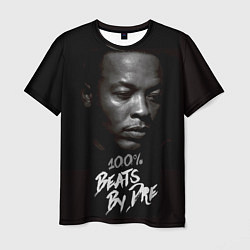 Футболка мужская Dr. Dre: 100% Beats цвета 3D-принт — фото 1