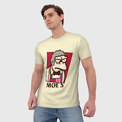 Мужская футболка Moe's KFC / 3D-принт – фото 3