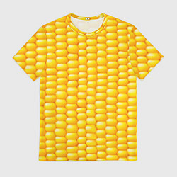 Футболка мужская Сладкая вареная кукуруза, цвет: 3D-принт