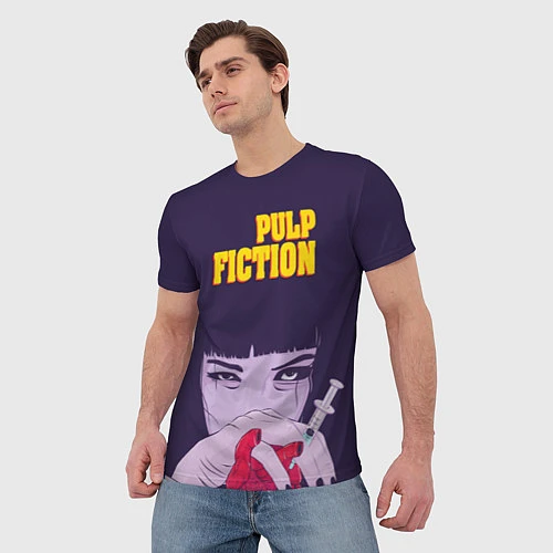 Мужская футболка Pulp Fiction: Dope Heart / 3D-принт – фото 3