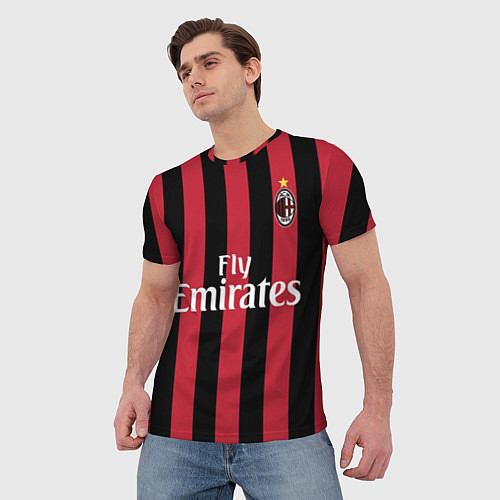 Мужская футболка Milan FC: Form 2018 / 3D-принт – фото 3