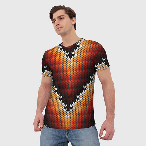 Мужская футболка Вышивка / 3D-принт – фото 3
