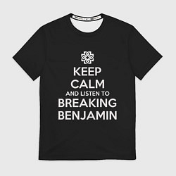 Футболка мужская Keep Calm & Breaking Benjamin, цвет: 3D-принт