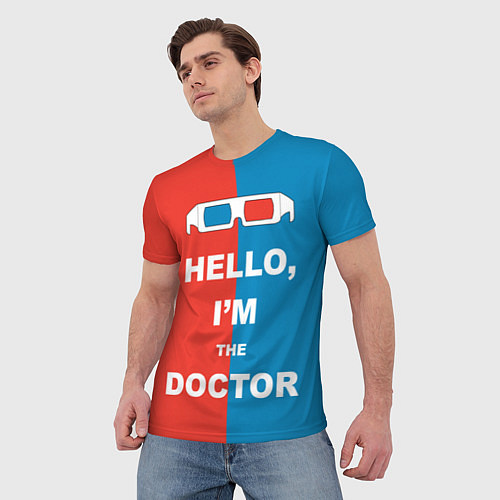 Мужская футболка Im the Doctor / 3D-принт – фото 3