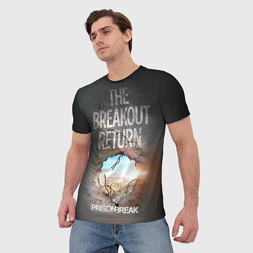 Мужская футболка The breakout return / 3D-принт – фото 3