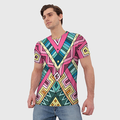 Мужская футболка Этнический стиль / 3D-принт – фото 3