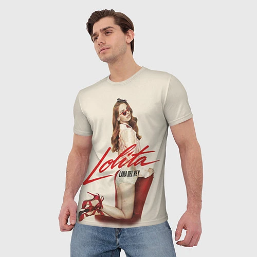 Мужская футболка Lana Del Rey: Lolita / 3D-принт – фото 3