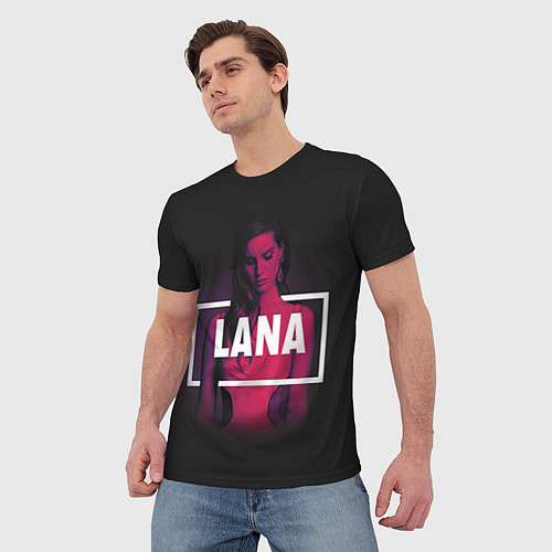 Мужская футболка Lana Violet / 3D-принт – фото 3