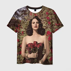 Футболка мужская Lana Del Rey: Roses, цвет: 3D-принт