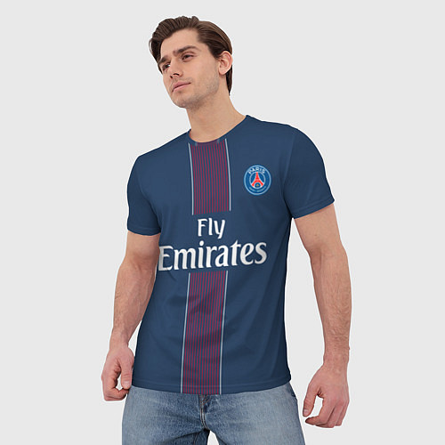 Мужская футболка PSG FC: Blue / 3D-принт – фото 3