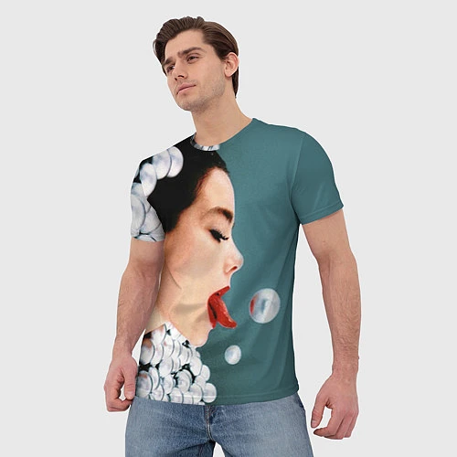 Мужская футболка Bjork / 3D-принт – фото 3