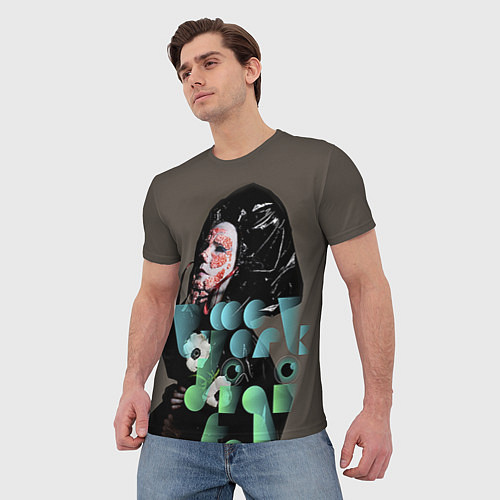 Мужская футболка Bjork Art / 3D-принт – фото 3