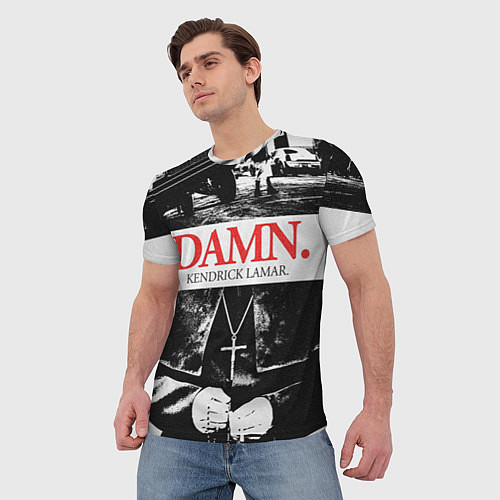 Мужская футболка Damn Faith / 3D-принт – фото 3