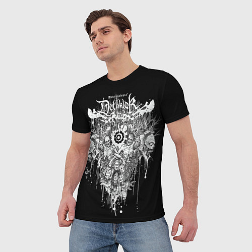 Мужская футболка Dethklok Skeletons / 3D-принт – фото 3