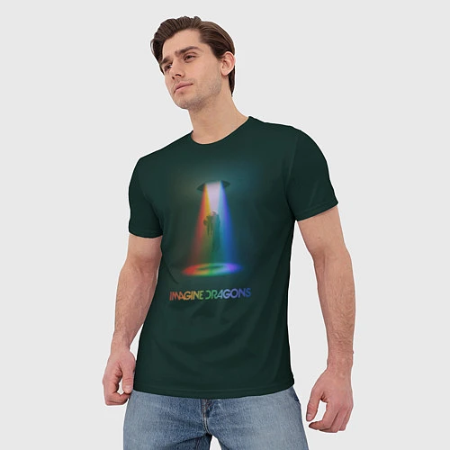 Мужская футболка Imagine Dragons Light / 3D-принт – фото 3