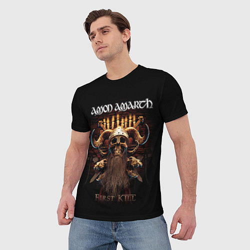 Мужская футболка Amon Amarth: First kill / 3D-принт – фото 3