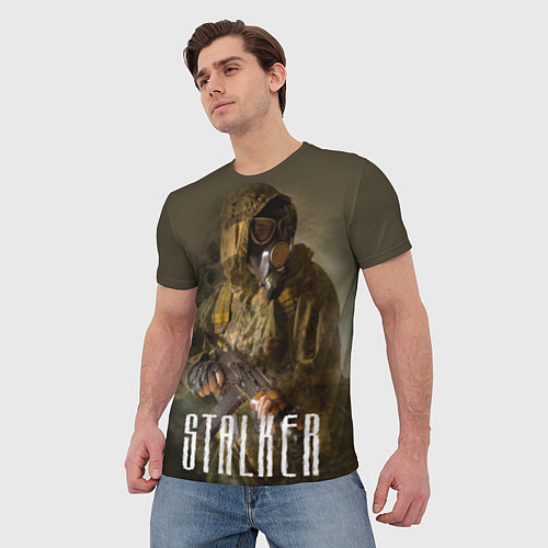 Мужская футболка STALKER: Warrior / 3D-принт – фото 3
