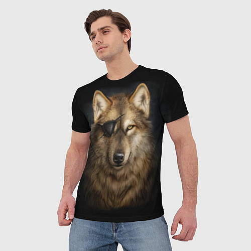 Мужская футболка Морской волк / 3D-принт – фото 3