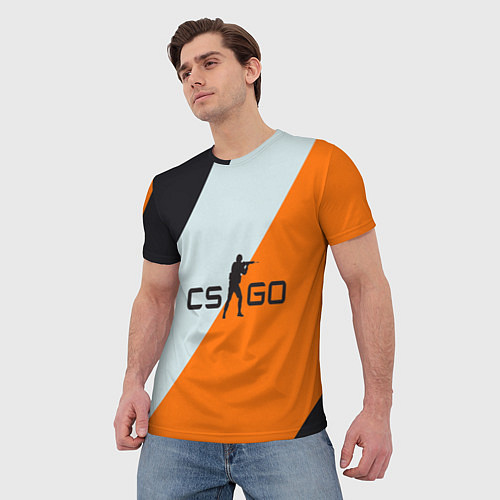 Мужская футболка CS:GO Asiimov Lines / 3D-принт – фото 3