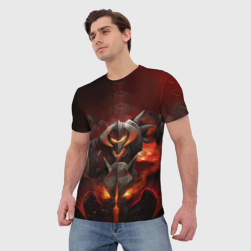 Мужская футболка Chaos Knight: Fire / 3D-принт – фото 3