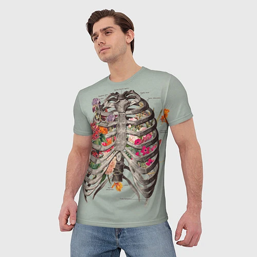Мужская футболка Грудная клетка / 3D-принт – фото 3