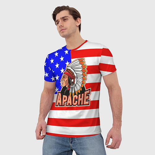 Мужская футболка Apache / 3D-принт – фото 3