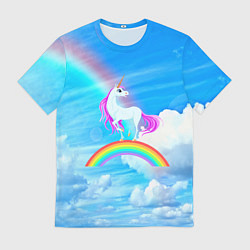 Футболка мужская Единорог, цвет: 3D-принт