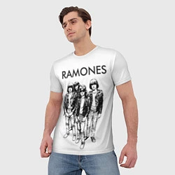 Футболка мужская Ramones Party, цвет: 3D-принт — фото 2