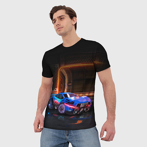 Мужская футболка Rocket League / 3D-принт – фото 3