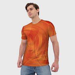 Футболка мужская Abstract waves, цвет: 3D-принт — фото 2